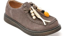 Pantofi GRYXX gri, 9320, din piele intoarsa