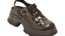 Pantofi GRYXX maro, 26339, din piele ecologica lacuita