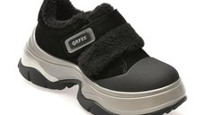 Pantofi GRYXX negri, 1681, din piele intoarsa