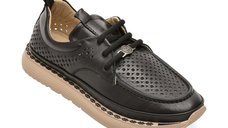 Pantofi GRYXX negri, 210YZ65, din piele naturala