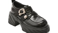 Pantofi GRYXX negri, 25850, din piele naturala lacuita