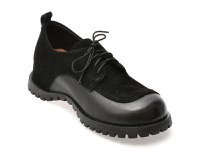 Pantofi GRYXX negri, 2628, din piele intoarsa - 1