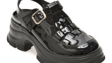 Pantofi GRYXX negri, 26339, din piele ecologica lacuita