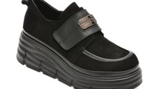 Pantofi GRYXX negri, 387605, din piele intoarsa