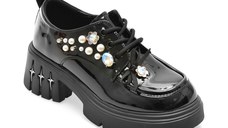 Pantofi GRYXX negri, 70725, din piele naturala lacuita