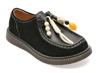 Pantofi GRYXX negri, 9320, din piele intoarsa - 1