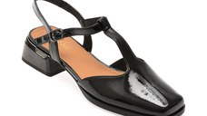 Pantofi GRYXX negri, E419, din piele naturala lacuita