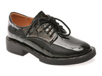 Pantofi GRYXX negri, M107, din piele naturala lacuita - 1