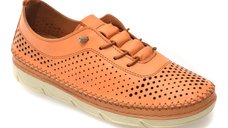 Pantofi GRYXX portocalii, PM2311, din piele naturala