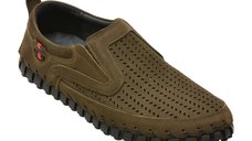 Pantofi Kaki GRYXX 7117908 din Nabuc