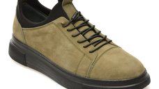 Pantofi Kaki GRYXX BS3810 din Nabuc