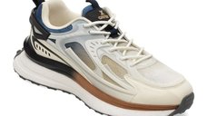 Pantofi sport barbatesti GRYXX 33398, albi, din material textil