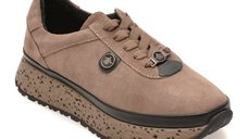 Pantofi sport dama GRYXX 219158Z, maro, din piele intoarsa
