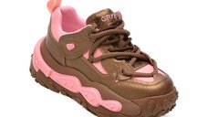 Pantofi sport dama GRYXX 53738, maro, din piele naturala