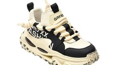 Pantofi sport GRYXX 1918 alb-negru din piele naturala pentru barbati