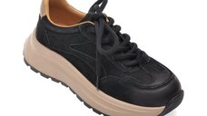 Pantofi sport GRYXX 68021 negri din nabuc pentru dama