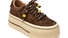 Pantofi sport GRYXX 7979 maro din piele intoarsa pentru femei