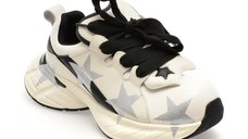 Pantofi sport GRYXX alb-negru, 109216, din piele naturala