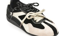 Pantofi sport GRYXX alb-negru, 2051, din piele naturala