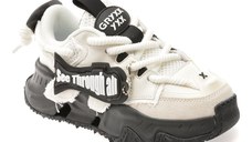 Pantofi sport GRYXX alb-negru, 351216, din material textil