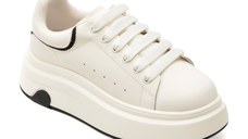 Pantofi sport GRYXX alb-negru, 5213, din piele naturala