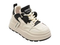 Pantofi sport GRYXX alb-negru, 5682, din piele naturala - 1