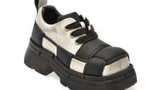 Pantofi sport GRYXX alb-negru, 6882, din piele naturala