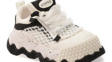 Pantofi sport GRYXX alb-negru, 860, din material textil si piele ecologica