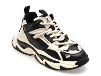 Pantofi sport GRYXX alb-negru, F8930, din piele naturala - 1