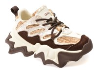 Pantofi sport GRYXX albi, 100861, din material textil si piele naturala - 1
