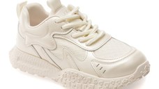 Pantofi sport GRYXX albi, 106, din material textil si piele naturala