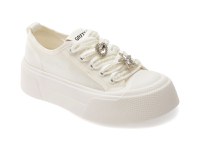 Pantofi sport GRYXX albi, 1092, din material textil - 1