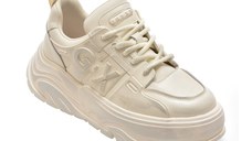 Pantofi sport GRYXX albi, 11028, din piele naturala