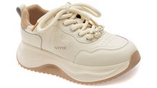 Pantofi sport GRYXX albi, 1165, din piele ecologica