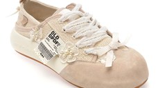 Pantofi sport GRYXX albi, 12759, din material textil