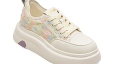 Pantofi sport GRYXX albi, 25388, din material textil si piele naturala