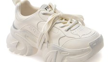 Pantofi sport GRYXX albi, 57015, din piele naturala