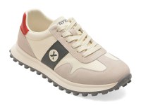 Pantofi sport GRYXX albi, 58373, din material textil si piele naturala - 1