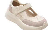 Pantofi sport GRYXX albi, 5L108, din piele naturala