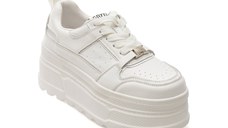 Pantofi sport GRYXX albi, 61618, din piele naturala