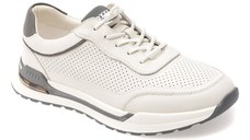 Pantofi sport GRYXX albi, 63102, din piele naturala