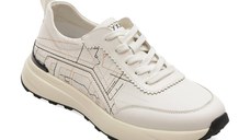 Pantofi sport GRYXX albi, 63511, din piele naturala