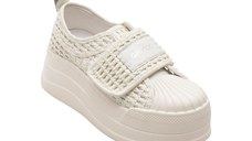 Pantofi sport GRYXX albi, 6771, din piele ecologica