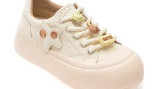Pantofi sport GRYXX albi, 6857, din piele naturala