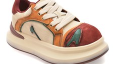 Pantofi sport GRYXX albi, 8571, din piele ecologica