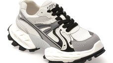 Pantofi sport GRYXX albi, 8859, din piele ecologica