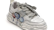 Pantofi sport GRYXX albi, 90171, din piele ecologica