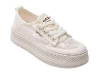 Pantofi sport GRYXX albi, 9122, din material textil - 1