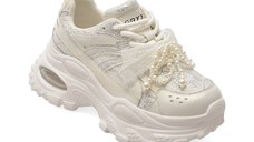 Pantofi sport GRYXX albi, 9682, din piele naturala