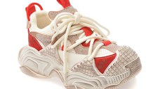 Pantofi sport GRYXX albi, 9898, din material textil si piele naturala